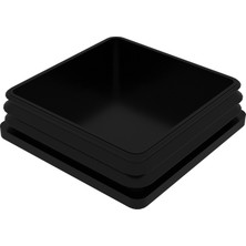 CATEKSSS 50X150 mm Profil Için Kademeli Içe Geçme Profil Tapası, Profil Kapak, Profil Tapa Siyah - 56’lı Paket