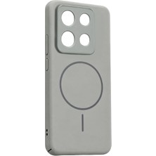Ulu Pazarlama Xiaomi Redmi Note 13 4g Mika Pc Magsafe Kapak - Gri