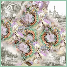 Lavanda-Lavander Bülbül Yuvası — Gri Eşarp