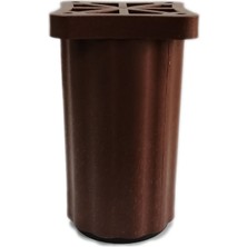 CATEKSSS 9-15 cm Ayarlı Desenli Plastik Kanepe Koltuk Baza Orta Ayağı Kahverengi - 4’lü Paket