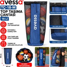 Avessa Tç-18 Top Taşıma Çantası 18LI Mavi