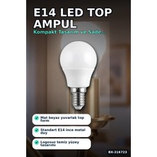 Burada Bulabilirsin 1 Adet Noas YL96 0701 T LED Top Ampul 6W 6500K Beyaz Işık E14 Duy