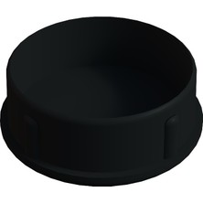 CATEKSSS 76 mm Düz Iç Profil Tapası 1.2 mm Siyah - 36’lı Paket