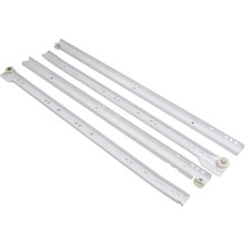 CATEKSSS Samet Çekmece Rayı 25 cm Beyaz - 52’li Paket