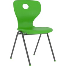 CATEKSSS Modern Monoblok Sandalye Kurs Okul Kolej Öğrenci Sandalyesi Fıstık Yeşil - 50’li Paket