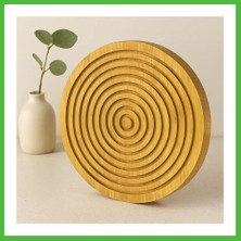 Bezos Ahşap Bambu Sunum Tepsisi 28 cm - Çift Taraflı Arz