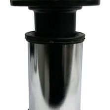 CATEKSSS Seres Vidalı Metal Ayak 10 cm Krom Siyah - 30’lu Paket