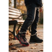 Enoch Spider-Man Karakter Baskılı Kürklü Cırt Cırtlı Erkek Çocuk Outdoor Bot