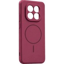 Ulu Pazarlama Xiaomi Redmi Note 15 Pro Plus 5g Mika Pc Magsafe Kapak - Bordo