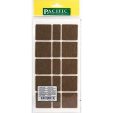 CATEKSSS Pacific Kare Yapışkanlı Sandalye Koltuk Mobilya Ayak Keçesi Felt 40X40 mm Kahve - 28’li Paket