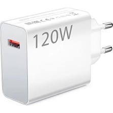 Özmen 120 Watt Turbo Hızlı Hız Şarj Başlığı Hızlı Şarz Başlığı Şarj Anlık Göstergeli Şarj Aleti
