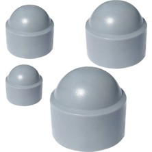 CATEKSSS M8 Somun Kapağı, Plastik Somun Kapama, Somun Gizleyici Kapak - Gri - 28’li Paket
