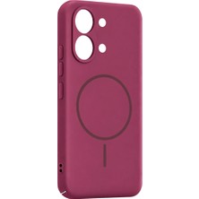 Ulu Pazarlama Xiaomi Poco X8 Pro Max Mika Pc Magsafe Kapak - Bordo