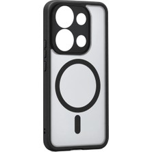 Ulu Pazarlama Xiaomi Redmi Note 13 Pro 4g Loji Magsafe Kapak - Siyah