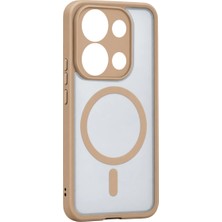 Ulu Pazarlama Xiaomi Redmi Note 13 4g Loji Magsafe Kapak - Çöl Titanyum