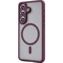Ulu Pazarlama Samsung Galaxy A17 5g Loji Magsafe Kapak - Bordo