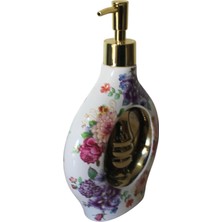 Gönül Porselen 500ml Sıvı Sabunluk Çiçekli k283
