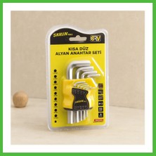 Bezos Alyan Anahtar Seti 9 Parça Kısa Düz (1.5?10 Mm) Arz