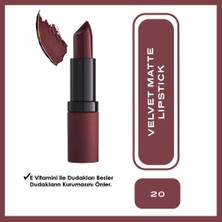 Velvet Matte Lipstick Ruj No:20