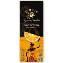 Organik 80 Bitter Portakallı Çikolata 40 gr
