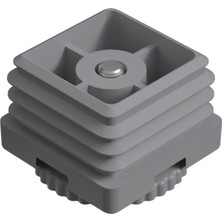 CATEKSSS 50X50 mm Kademeli Gizli Ayarlı Profil Pab. Gri - 2’li Paket