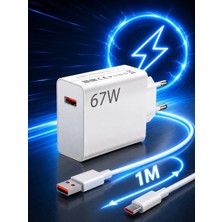 67W Şarj Adaptörü Seti Redmi Uyumlu Şarj Adaptörü +Seti