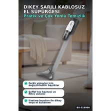Alfa Brand Dikey Süpürge Şarjlı Kablosuz El Süpürgesi 2'si 1 Arada Ev Araç Temizliği BX-316966