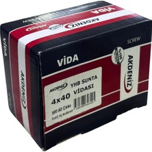 CATEKSSS 4X40 Akdeniz Sunta Vidası (500 Adet) - 32’li Paket
