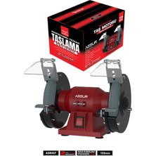 Assur 220W 125MM Disk Çapı Zımpara Balta Bıçak Bileme Makinesi Taş Motoru Tezgah Üstü Taşlama