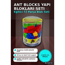 Alfa Brand Ant Blocks Eğitici Yapı Blokları 72 Parça - 18 Ay ve Üzeri Çocuk Oyuncak Seti BX-316729