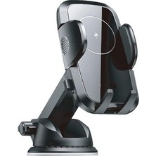 Mythriva 15W Kablosuz Şarj Telefon Tutucu, Ayarlanabilir Cam ve Torpido