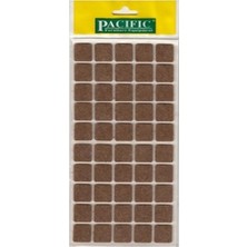 CATEKSSS Pacific Kare Yapışkanlı Sandalye Koltuk Mobilya Ayak Keçesi Felt 20X20 mm Kahve - 20’li Paket