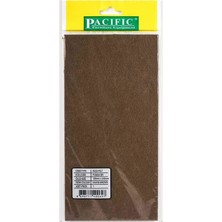 CATEKSSS Pacific Kare Yapışkanlı Sandalye Koltuk Mobilya Ayak Keçesi Felt 120X240 mm Kahve - 18’li Paket
