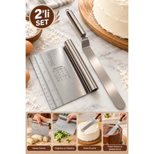 Solingen Pasta Sıvama Spatulası ve Çelik Spatula Hamur Kazıyıcı