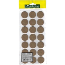 CATEKSSS Pacific Yuvarlak Yapışkanlı Sandalye Koltuk Mobilya Ayak Keçesi Felt 30 mm Kahve - 14’lü Paket
