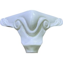 CATEKSSS Sultan Ayak 10 cm Beyaz - 6’lı Paket