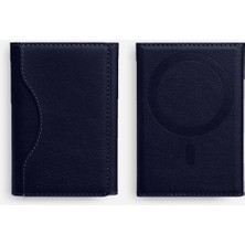 Sneezy iPhone 18 Pro 18 Pro Max ile Uyumlu Magsafe Manyetik Katlanabilir Standlı Deri Kartlık Cüzdan