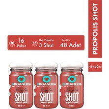 Organuca Avantajlı 16 Paket 3’lü Propolis Shot 60 Ml- 48 Adet