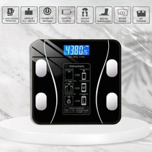 Str Store Dijital Baskül Yağ Ölçer Fonksiyonlu Akıllı Baskül Bluetooth Bağlantılı Tartı