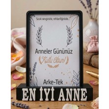 Arke-Tek Anneler Günü Hediyesi Masa Üstü Çerçeve Seti 3D Tasarım Minimal Çerçeve (7,5 cm x 10,5 Cm), Kişiye Özel Fotoğraflı