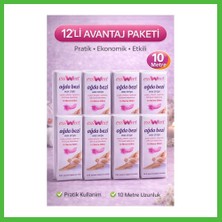 Bezos Essweet Ağda Bezi 10 Metre Dilim Profesyonel Epilasyon Bezi Çift Taraflı Kullanım Yırtılmaz Dayanıklı Ağda Bandı 12 Paket Arz