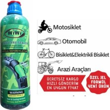 Motolinas Wiwi Lastik Tamir Sıvısı 380 ml Taşınabilir Patlak Önleyici Motosiklet ve Araçlar İçin