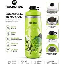 Rockbros Soğuk Tutma Özellikli Bisiklet ve Sporcu Matarası