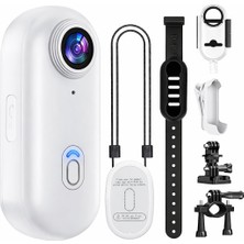 Tr Göğüse Takılabilir Mıknatıslı Kolyeli 4K Ultra Hd Mini Geniş Açı Aksiyon Kamera | Hafif