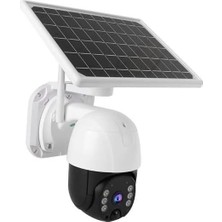 Tr Solar Panelli Su Geçirmez Gece Görüş Destekli Wifi Bağlantılı Güvenlik Kamerası