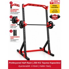 DURUH SPOR Profesyonel Half Rack | 250 kg Taşıma Kapasitesi