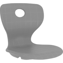 CATEKSSS Monoblok Sandalye Oturağı Plastik Sandalye Tablası - Gri - 8’li Paket
