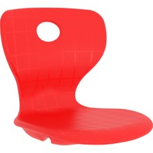 CATEKSSS Monoblok Sandalye Oturağı Plastik Sandalye Tablası - Kırmızı - 40’lı Paket