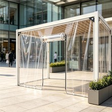 Tr Fermuarlı Pvc Branda, Pergola Sundurma Plastik Branda Yan Panelleri