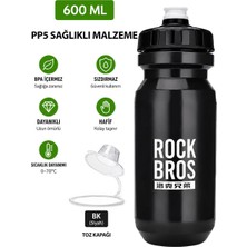 Rockbros Pp5 Plastik Sporcu Bisiklet Matarası Siyah